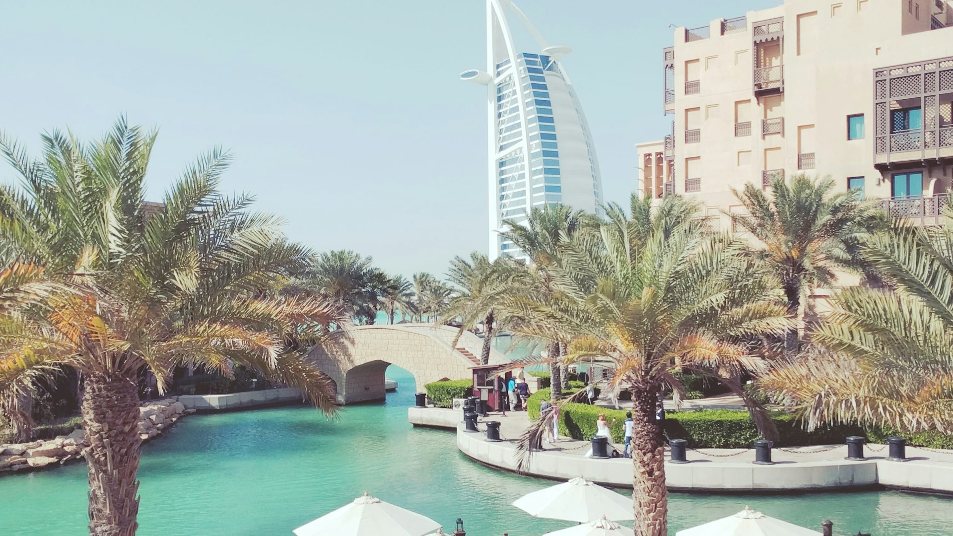 Dubai — Burj Al Arab and Madinat Jumeirah